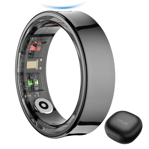 2024 COLMI R09 Smart Ring Men Women with Charging Case, Health and