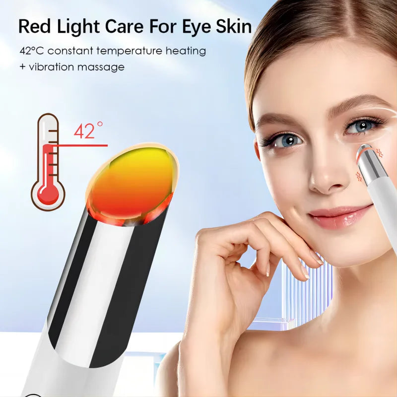 5 In 1 Eye Beauty Device Facial Massager Led Red Light Therapy Wand