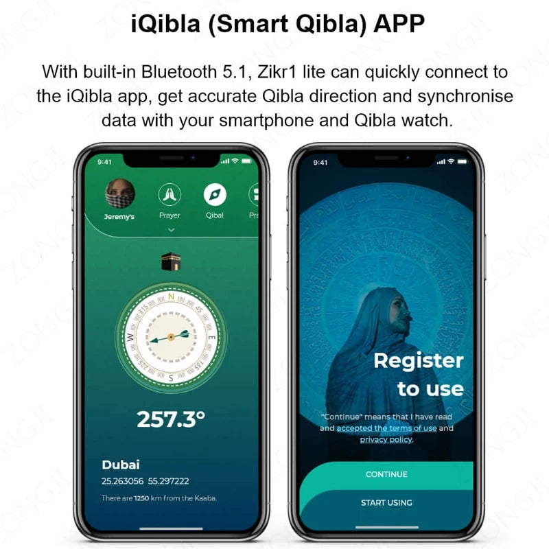 2024 IQibla Smart Zikr Ring Praise Tasbih Tally Electronic Digital