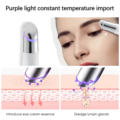 5 In 1 Eye Beauty Device Facial Massager Led Red Light Therapy Wand