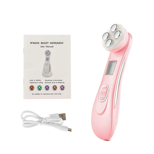 5-IN-1 RF Radio Frequency EMS Electroporation LED Photon Beauty Device