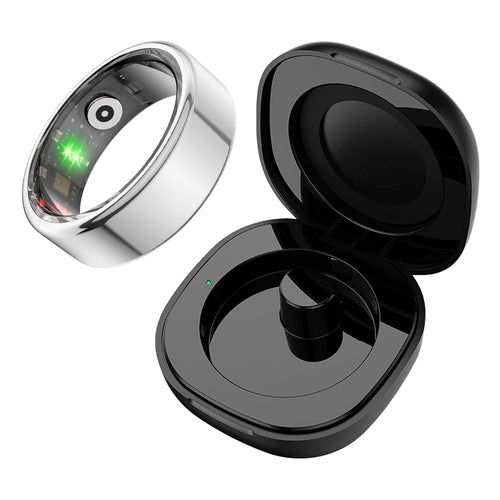 2024 COLMI R02 Smart Ring with Charging Case for Men Women, Battery