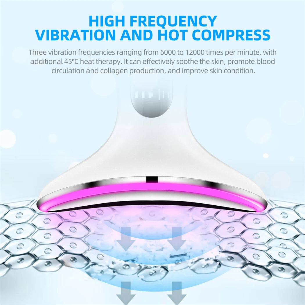 CkeyiN 4 Color Neck Beauty Device EMS Face Lifting Machine Double Chin