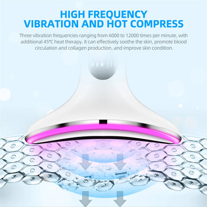 CkeyiN 4 Color Neck Beauty Device EMS Face Lifting Machine Double Chin