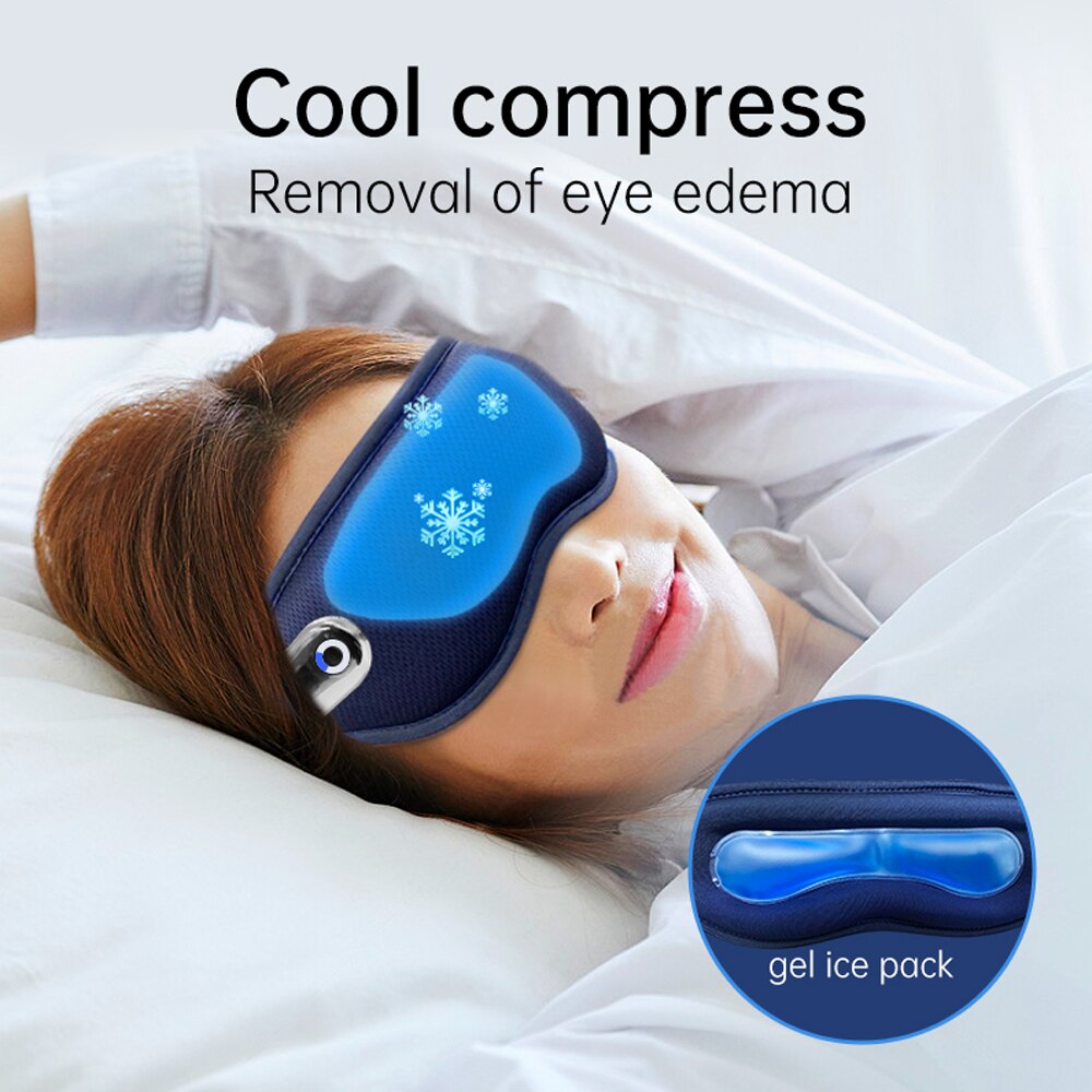 Wireless Smart 3D Eye Massager with Cooling & Heat Eye Mask Vibration