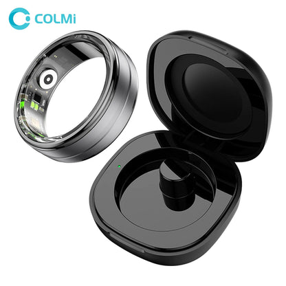 New COLMI R06 Smart Ring with Charging Case for Men Women, Heart Rate