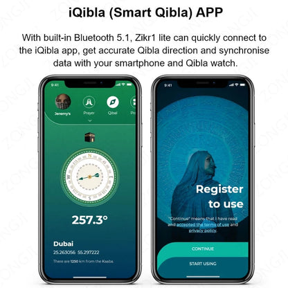 2024 IQibla Smart Zikr Ring Praise Tasbih Tally Electronic Digital