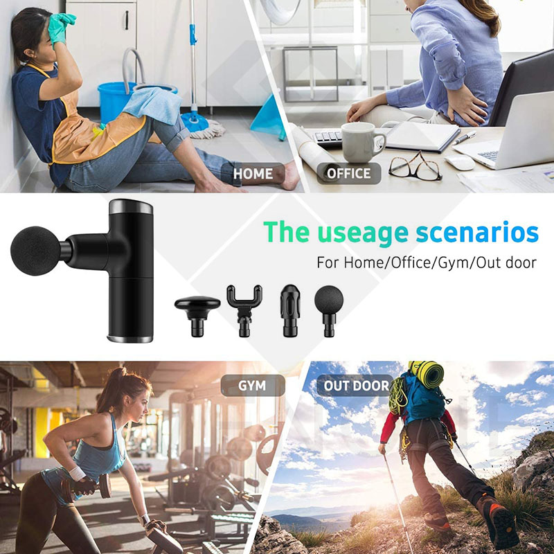 Mini Muscle Massage Gun Body Tissue Massager Fascia Gun